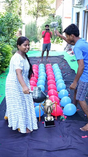 3.8K views | 101 Pop Balloon Challenge Race With 2 Different Way !! #reels #game #challenge | Vk challange Vlog | Facebook