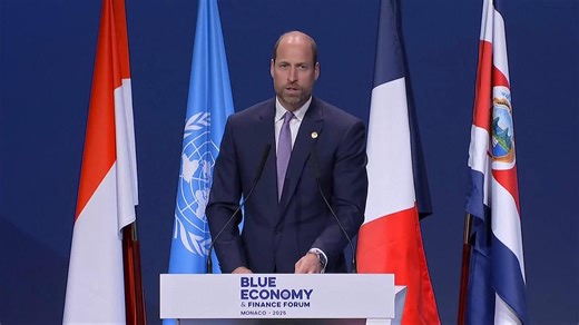 Prince William speaks French in address on ocean protection