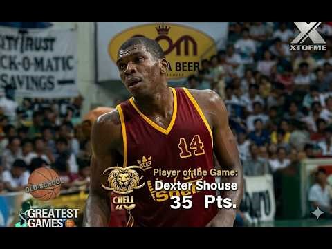 1986 Ginebra vs Shell Dexter Shouse vs Billy Ray Bates