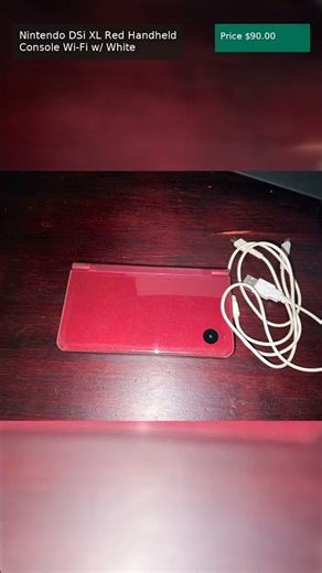 Listed $90 vs $130 Market — Nintendo DSi XL Red Handheld Console Wi-Fi w/ White…