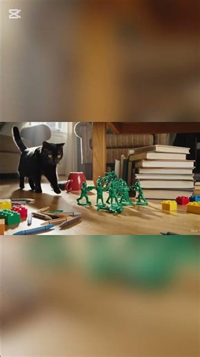 Toy Army vs Cat