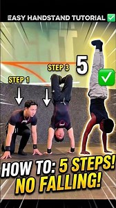 ​How to Handstand in 5 Easy Steps! 🤸‍♂️ #calisthenics #handstandtutorial #shorts