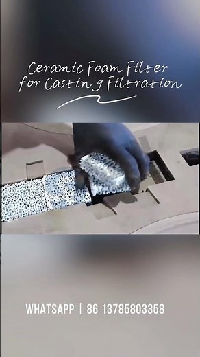 Silicon Carbide SiC Ceramic Foam Filter: Filtration Solution for Metal Castings#metal #foundry #iron