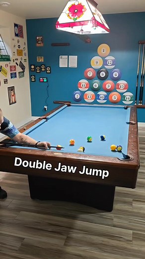 2.7K views · 41 reactions | Jaws 麗 #billiards #pool #pooltricks #trickshots #tricks #artisticpool #8ball #9ball #10ball #BigAl #BigAlsbilliards #efren #efrenreyes #efrenbatareyes #venom #venomtrickshots #seyberts #jump #jumpshot #carom #combo #forcefollow #english #bank #bankshot | Big Al's Billiards | Facebook