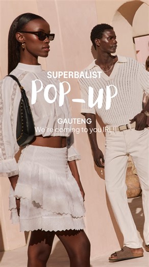 Your invite to the ultimate fashion experience 💌 Superbalist is popping up, and you’re on the list. Shop the looks you love, IRL from Friday 17 October at Menlyn Park, Pretoria. P.S. the first 100 shoppers will get a R250 voucher. #Superbalist #SuperbalistPopUp | Superbalist.com