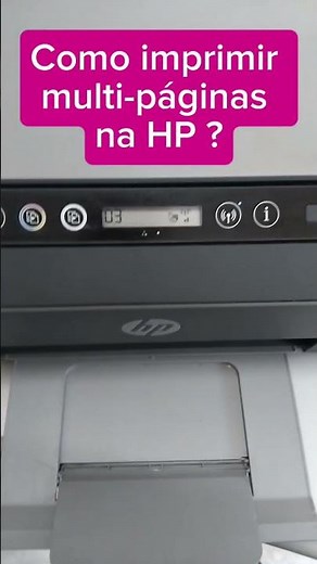 Como copiar imprimir multi-páginas na HP? #impressão #copias copias #hp