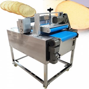 [Hot Item] Kitchen Equipment Layer Sponge Cake Slicer Machine Automatic Round Cake Horizontal Cutting Machine