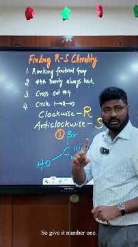 🔥 R and S Absolute Configuration in 60 Seconds | Master Chirality Fast!#neet2026#chemistryshorts