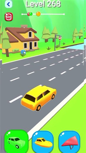 Shape-shifting Funny Race Gameplay new hyper casual games 268 #shorts #gameplay #shapeshifting