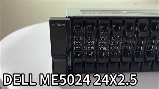 Dell PowerVault ME5024 16GB FC dual Controller 3.84TB SAS อ่านเข้มข้น SSD Dell Storage Server