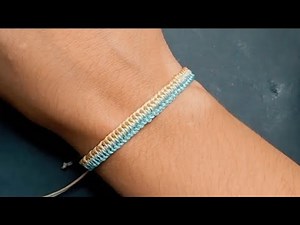Pulseira Macrame Simples e rápida passo a passo/Macramé Bracelet