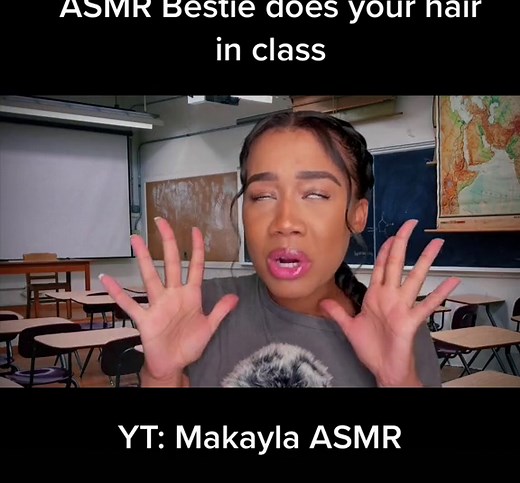 Makayla ASMR (@makaylasasmr) - ASMR Bestie Haircut Roleplay in Class | ASMR Tingles Video