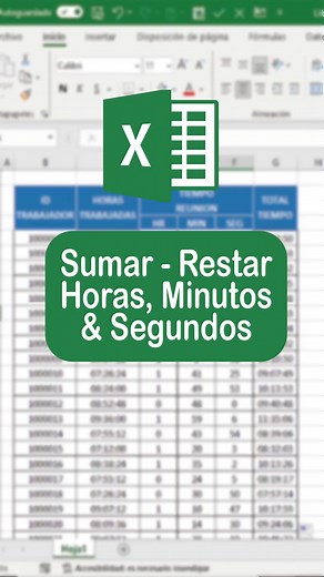 Sumar horas, minutos y segundos en Excel fácilmente