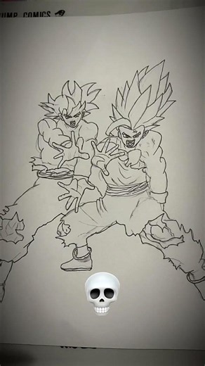 ドラゴンボールの悟空の絵を描いてみた🔥