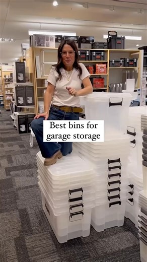 Picking the right storage solution is KEY to organizing your garage! 🔑👏 This is the last week you can SAVE up to 25% off on select Weathertight Totes during our Best Sellers event at #TheContainerStore: https://container.store/4amN2UE @organizedetroit's #ProTip: "When picking storage bins for the garage, go with the most durable option and the bins that have two clasps. I recommend the 20 gal. Weathertight Trunk, The Container Store Heavy Duty Stacking Garage Tote, and Sterilite Garage Tote." 