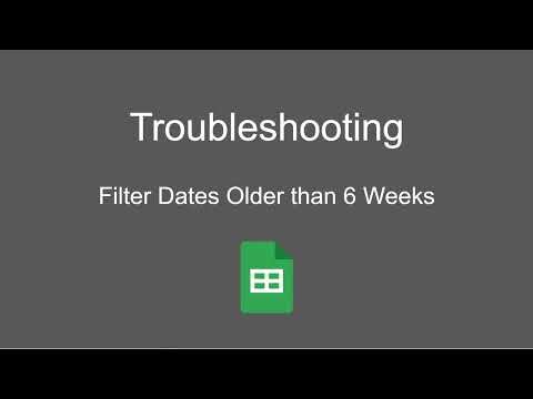 Google Sheets Troubleshooting: Filterview for any Date more than 6 Weeks Before Today