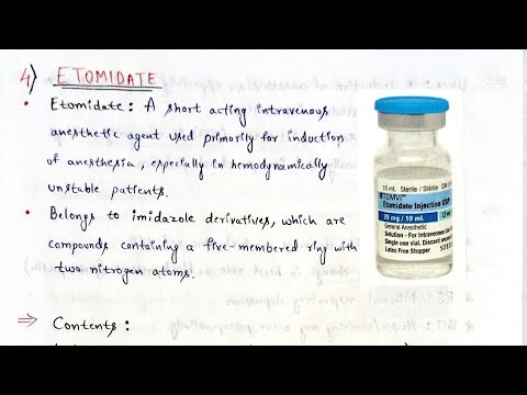 Etomidate (IV Induction Agent) | Anaesthetic Drugs 3–5 Marks Kanglish Explanation | Salman Paramedic