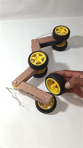 never seen befor cardboard WiFi-Controlle 6 tyres 3 cut 4 arms vehicle trvel on all rough roads