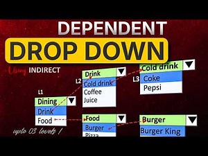Create Multi Level Dependent Dropdown list in excel using [INDIRECT]