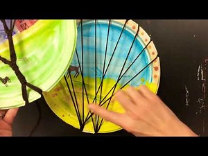 Tree Weaving 2: Forming the trunk on Paper Plate