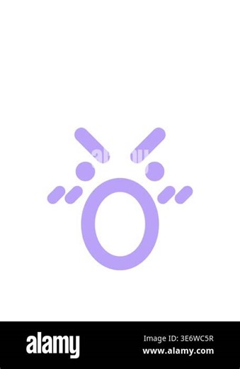 jumping motion animation of angry face Stock Video Footage - Alamy