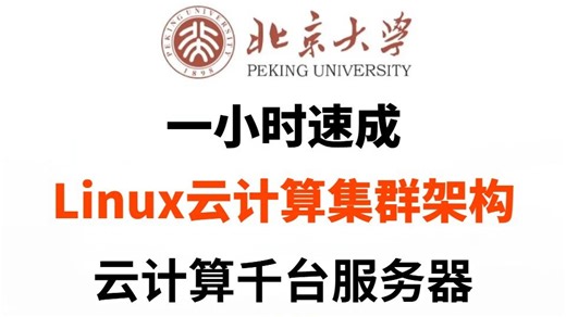 【Linux云计算集群架构】一小时速成：小白也能掌握的Linux云计算千台服务器集群架构
