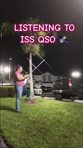 Listening to HAM radio satellite QSO #internationalspacestation