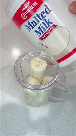 Energy Boosting Banana Malt Shake at Home! 1-Min Milkshake 🥤🍌
