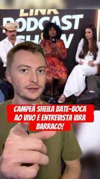 Sheila gets into an argument during interview after the Casa do Patrão finale! #casadopatrão #gos...