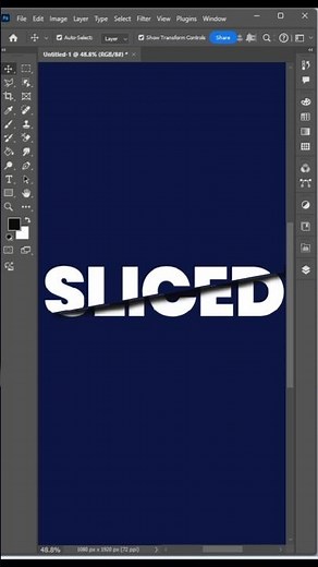 How to Create Sliced Text Effect in Photoshop (Quick & Easy)