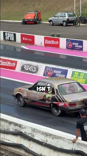 Slick track separates the REAL drivers #motorsport #dragracing #skills
