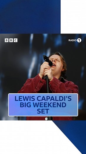 105K views · 1.5K reactions | our sunday night headliner... lewis capaldi! #bigweekend listen on bbc sounds | watch on bbc iplayer #lewiscapaldi | BBC Radio 1 | Facebook
