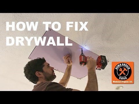 How to Fix Drywall in a Bathroom or Any Other Room (Step-by-Step) -- by Home Repair Tutor