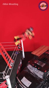spots from the stairs 😎 #wweraw #wwefigures #wwecollectors #actionfigure #reels | Mini-Wrestling