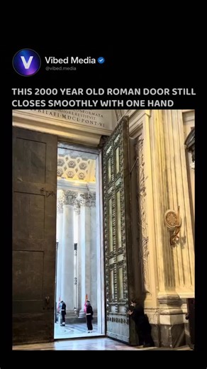 Vibed Media • Engineering Visuals | Built for the Roman Senate nearly 2,000 years ago. These massive bronze doors were originally installed in the Curia Julia, the Senate... | Instagram