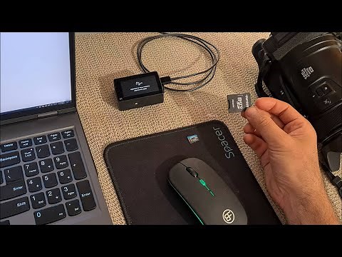 How to transfer Photos/Videos from Memory Card to Laptop without a Card Reader? (Yi4K+, Nikon P1000)