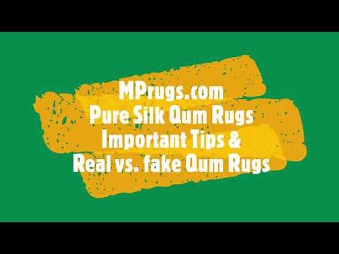 Qum Silk Persian Rugs - FAKE or REAL?? Important Tips & Examples of Qom Carpets