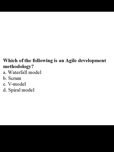 Agile Methodology 💻 👉 Very common exit exam MCQ You’re almost done — finish strong! 🔥💪 #EthiopianExitExam #ExitExamTakers #LastExam #SoftwareEngineering #Agile #FinalPreparation