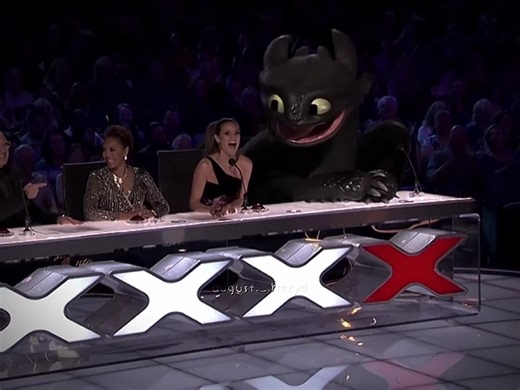 Adorable Toothless Dragon on America's Got Talent