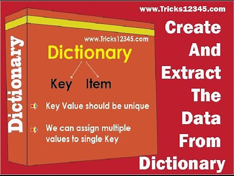 Excel VBA Macros: Create Dictionary Extract Data From Dictionary