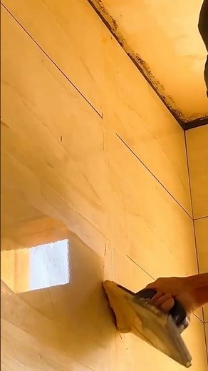 How to Create Amazing Grout Lines on Tiles wall #satisfying#shots #viralshorts