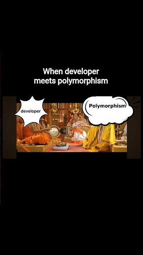 what is Polymorphism #viral #softwarememes #viralshorts #trend #comedy #education #java #oopsconcept