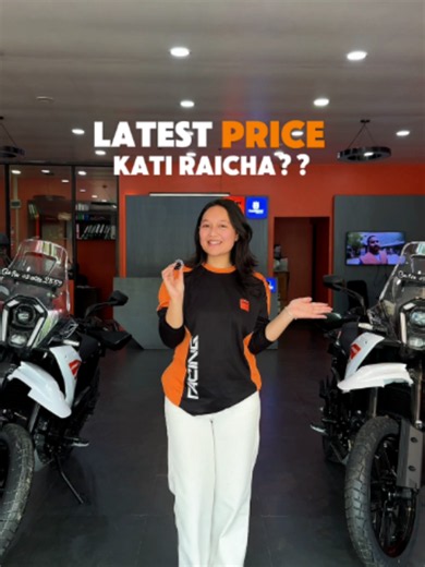 Tapaiko favorite KTM ko price kati raicha ta? 👀 Duke 200 – Rs. 6,24,900/- Duke 250 – Rs. 7,49,900/- Duke 390 – Rs. 9,79,900/- Adventure 250 – Rs. 7,79,900/- Adventure 390 – Rs. 10,99,900/- Enduro 390 – Rs. 10,24,900/- Mention your favorite KTM down in the comment. 📍 Visit KTM Showroom Bhaktapur for more details and latest offers. 📞 Contact us: 9851090268 / 01-5910620 #KTMBhaktapur #ReadyToRace #KTMNepal #Duke200 #Duke250 #Duke390 #Adventure250 #Adventure390 #Enduro390 #BikeNepal #NepaliRiders