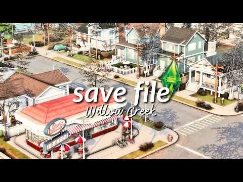 I Rebuilt Willow Creek… Here’s the Tour 🍃 | Sims 4 Realistic Save (No CC)