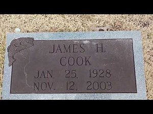 The Gravesite of Jeff Cook of the Country Music group Alabama in Fort Payne, Alabama