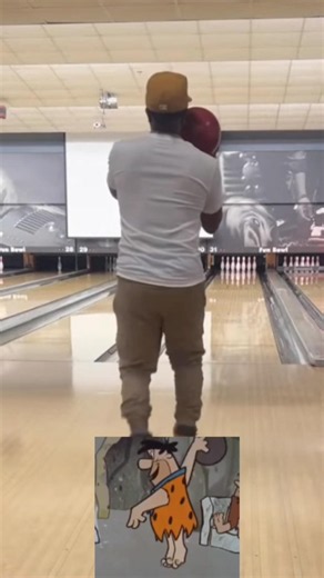 Every time #flintstones #bowling #strike