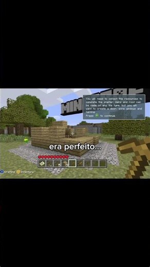 Mundo TUTORIAL do MINECRAFT no console do Xbox 360 #shorts