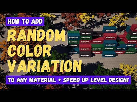 How To Add Random Color Variation To Objects - Unreal Engine 5 Material Tutorial