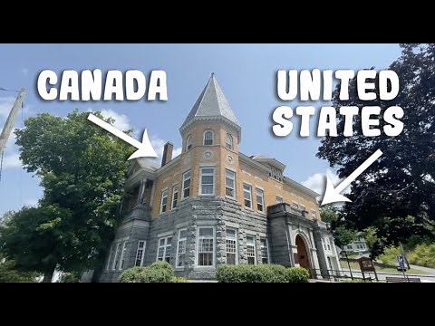 This Library Straddles Two Countries! // The Haskell Free Library in Derby Line Vermont