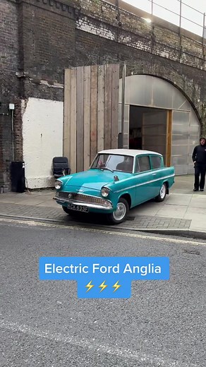 Electric Ford Anglia Takes to the Road